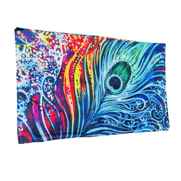 Peacock Colorful Accent Pillowcase - Picture 1 of 2